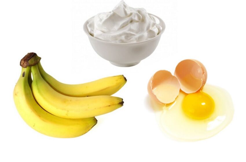鸡蛋和香蕉面膜适合所有皮肤类型。