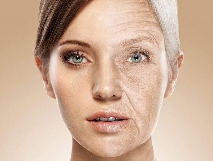 激光换肤前后的面部皮肤
